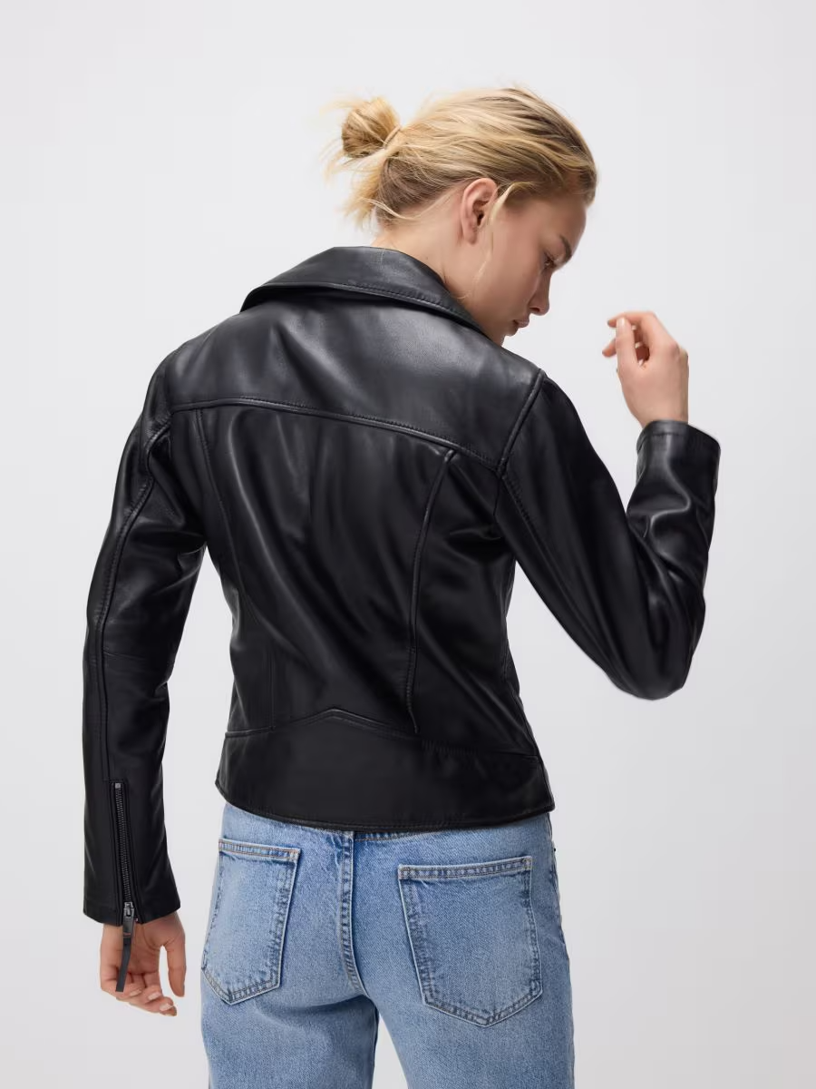 Veste motarde en cuir